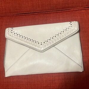 White Studded Clutch